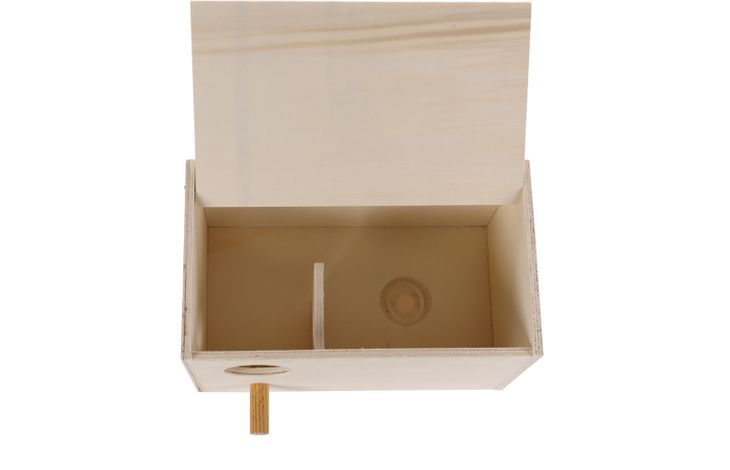 Flamingo Nido de cría Horizontal Inseparables - Madera