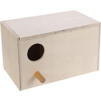 Flamingo Nido de cría Horizontal Inseparables - Madera