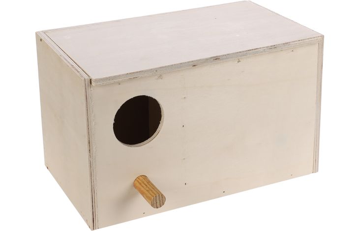 Flamingo Nido de cría Horizontal Inseparables - Madera