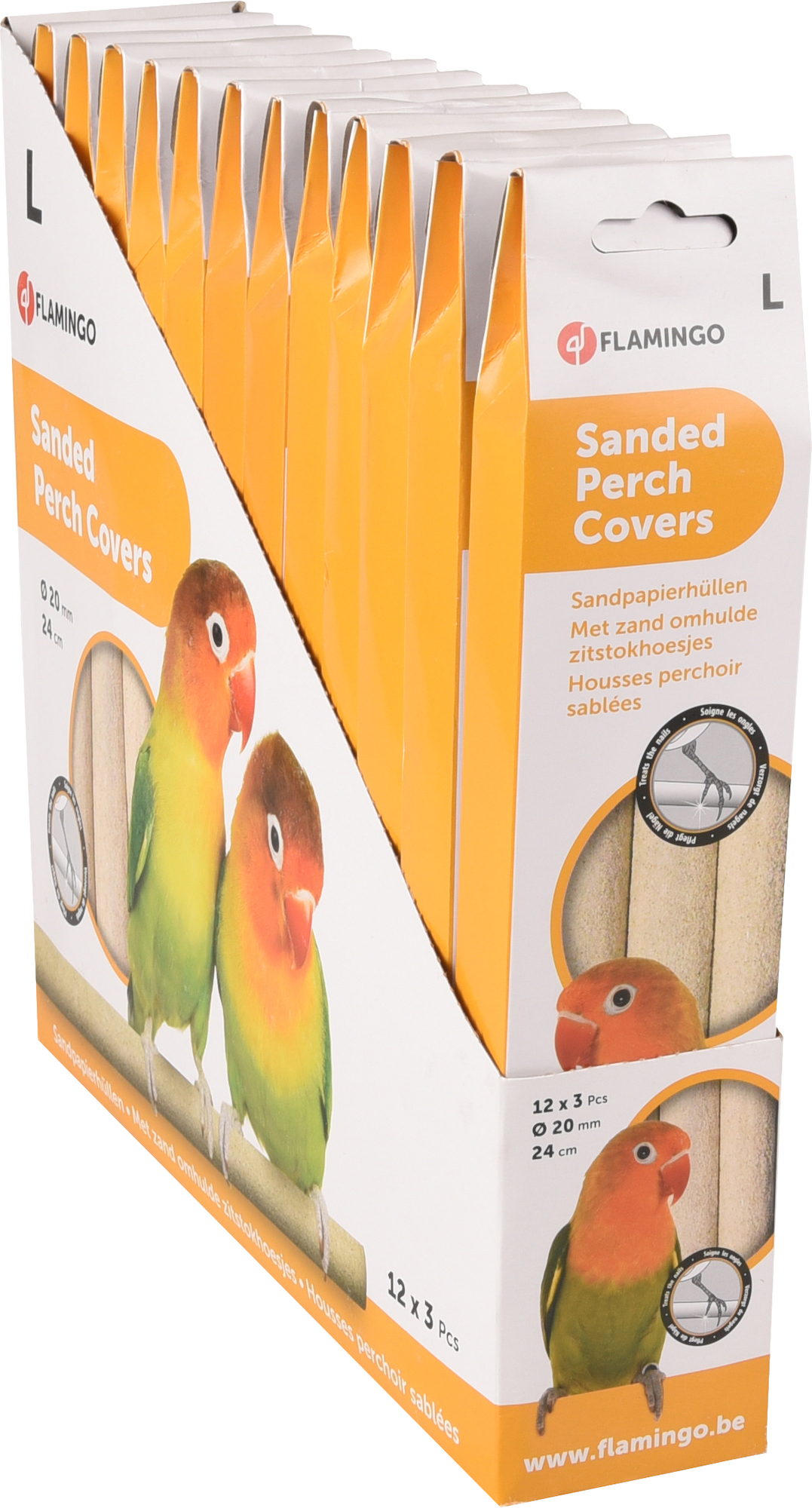 Flamingo Sanded perch cover L Beige - Paper