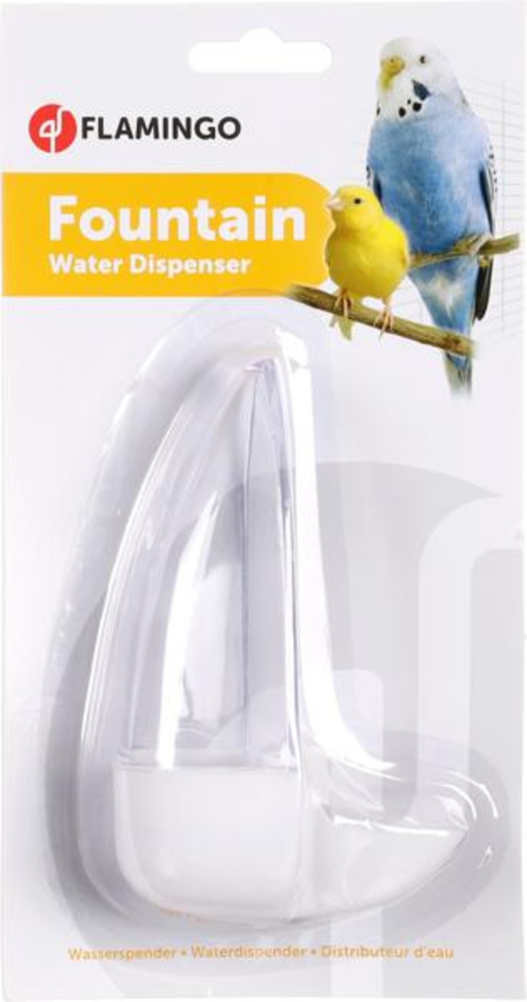 Flamingo Automatic water and food dispenser Miki Half round White