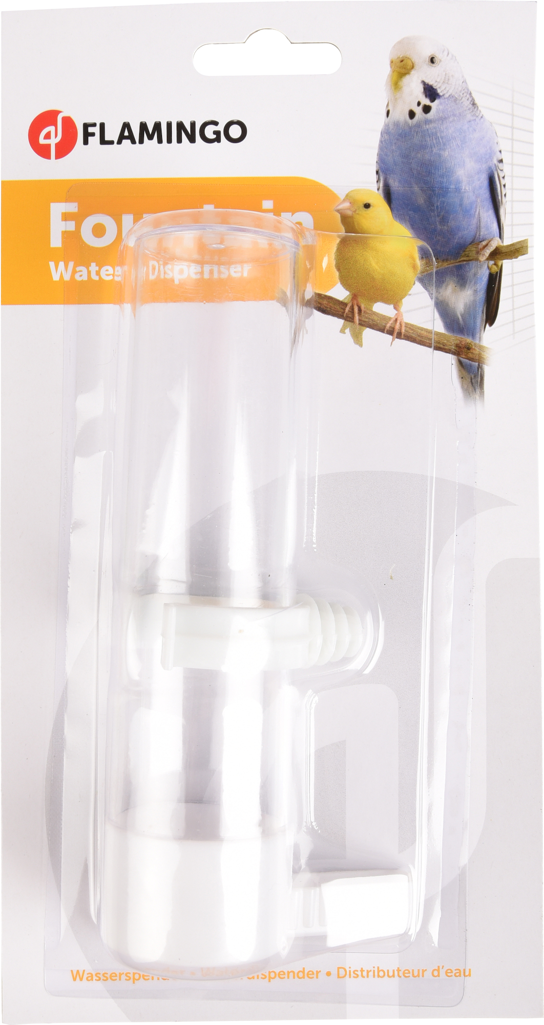 Flamingo Automatic water and food dispenser Obi Round White