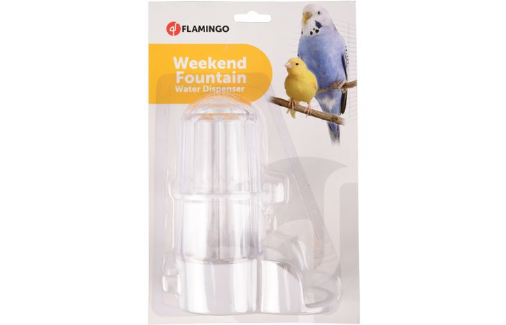 Flamingo Drinking fountain with step & Jordi White