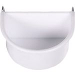 Comedero para semillas y agua Ushi Semicírcular Blanco