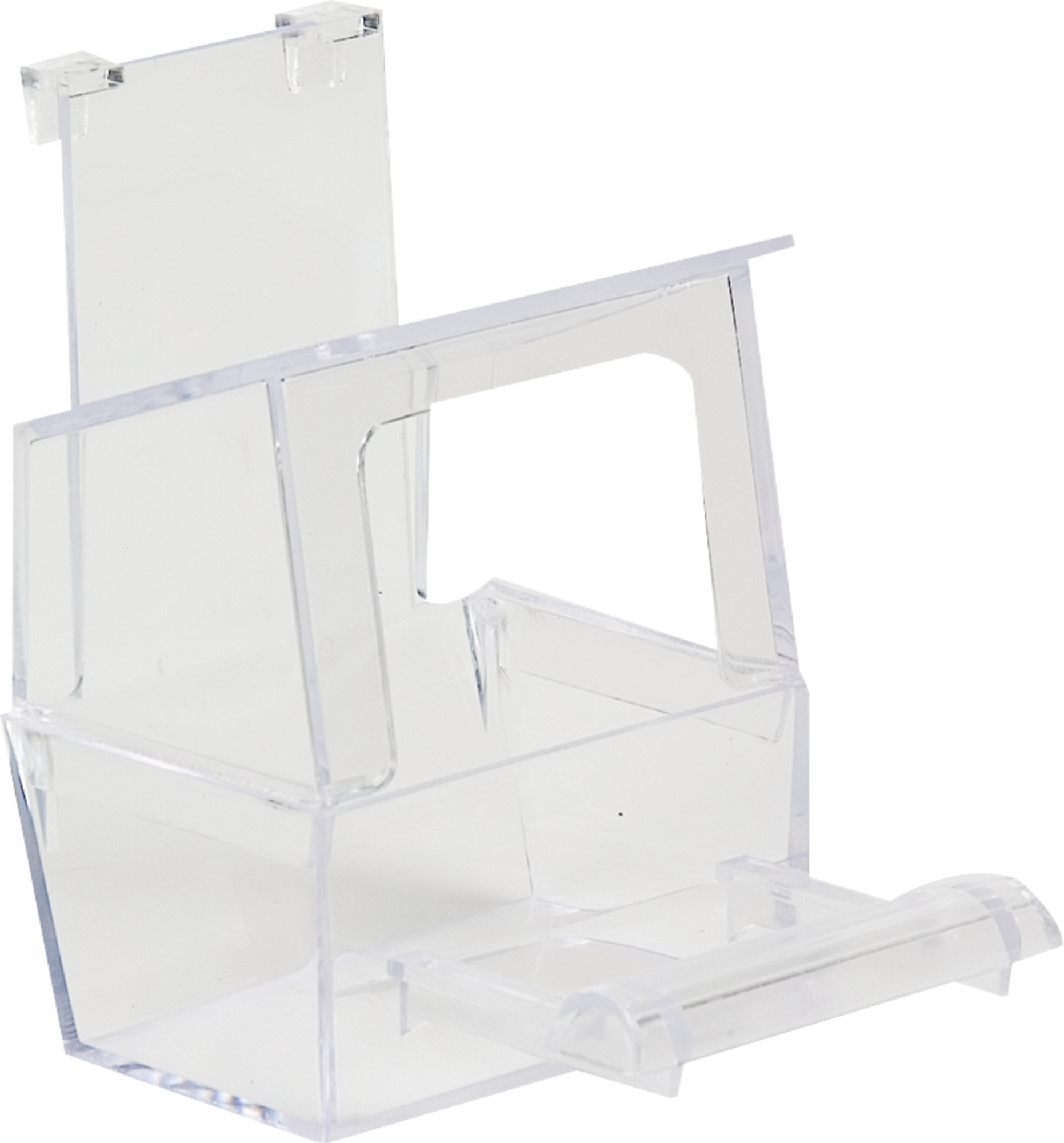 Flamingo Ciotola per il seme e l'acqua con gradino Elfi Transparente