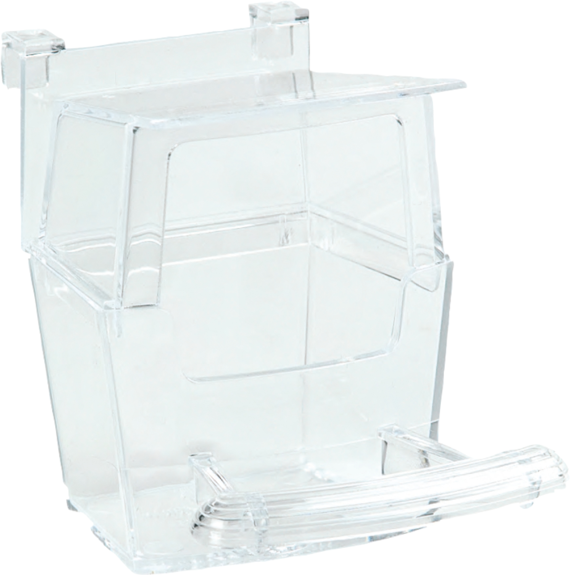 Flamingo Seed and water cup with step Alfi Transparent