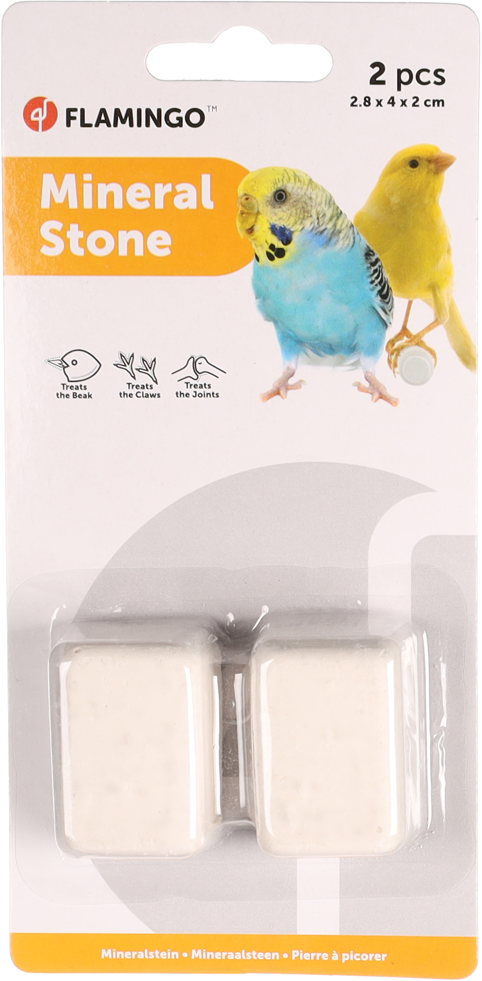 Flamingo Friandises Pierre minérale Blanc