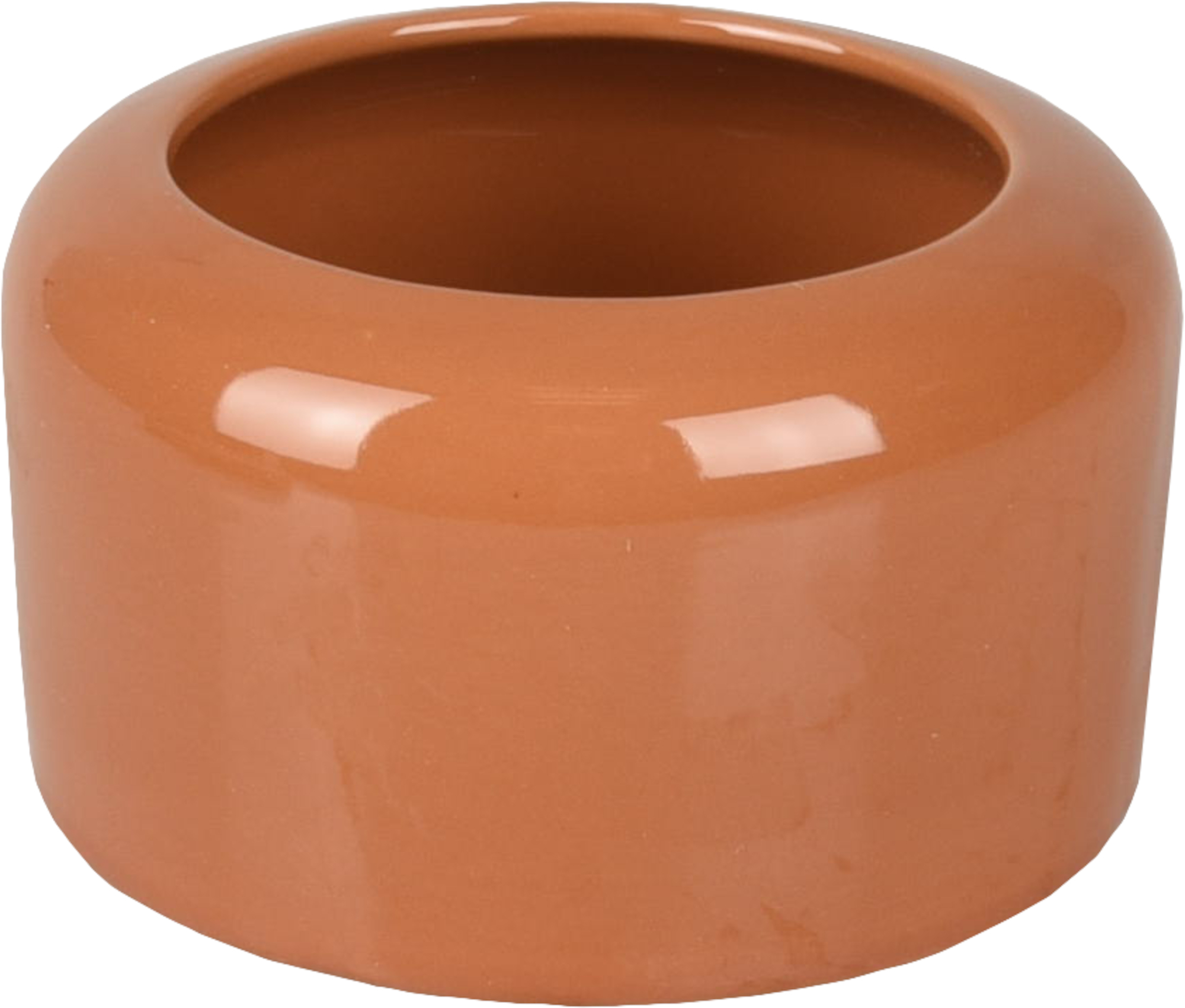 Flamingo Seed and water cup Rifka Round Brown