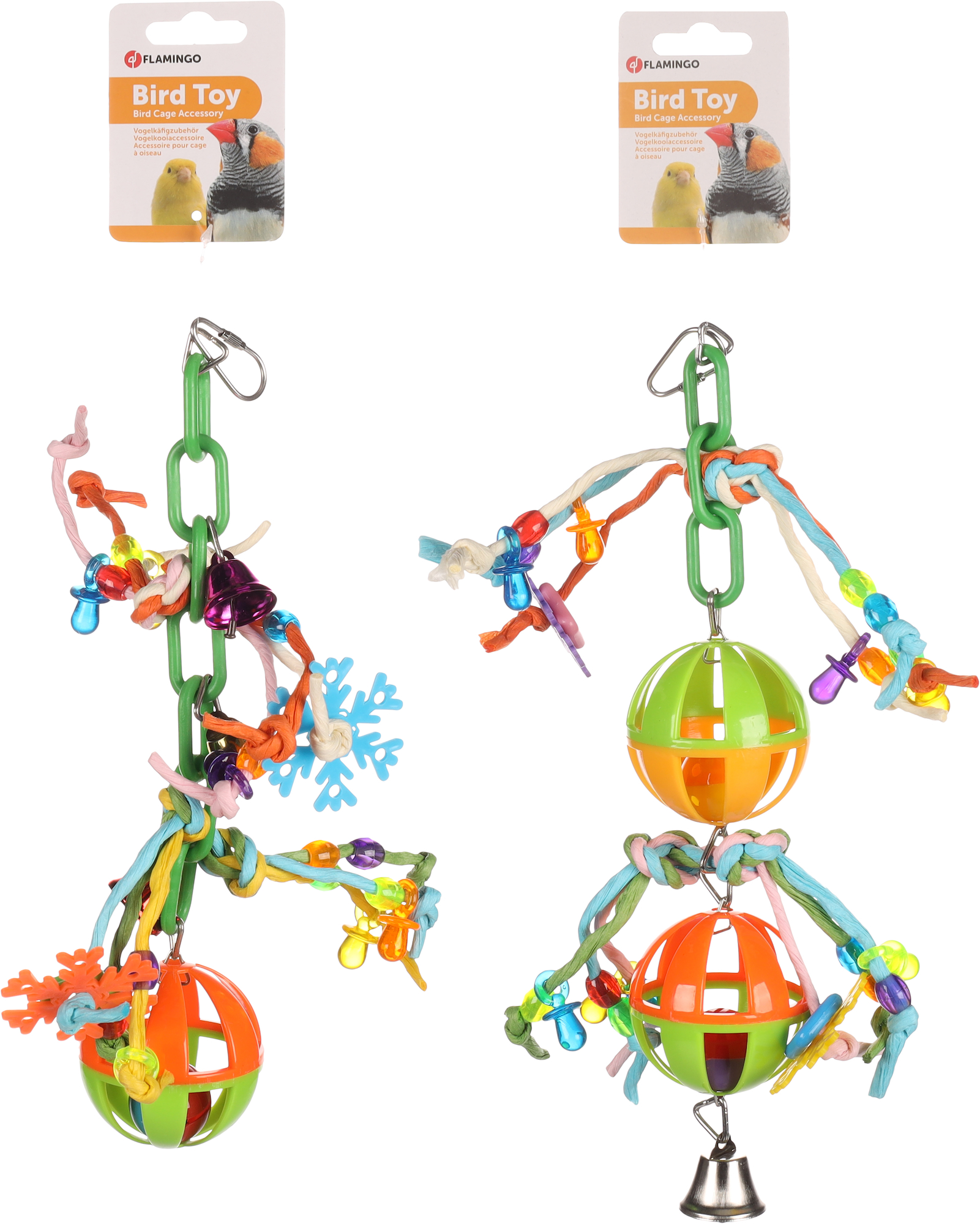 Flamingo Parakeet toy Cage hanger Several versions