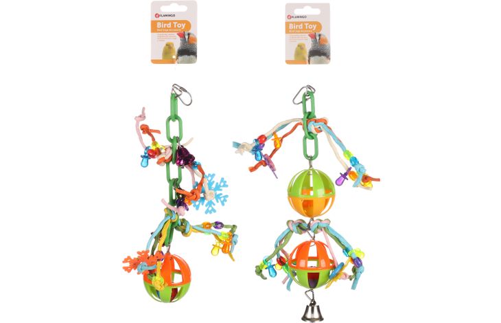 Flamingo Parakeet toy Cage hanger Several versions
