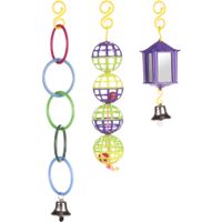 Flamingo Parkietenspeelgoed Ring Bal Lantaarn  Meerkleurig