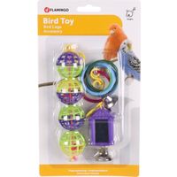 Flamingo Parkietenspeelgoed Ring Bal Lantaarn  Meerkleurig