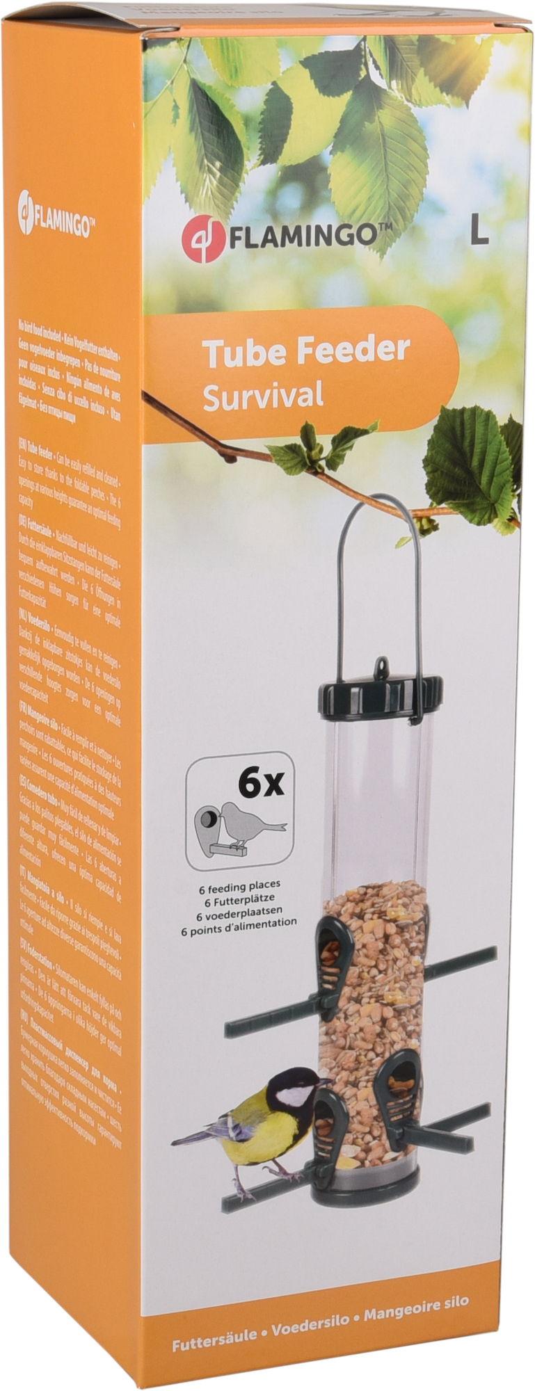 Flamingo Feeder Silo Survival Transparent Green