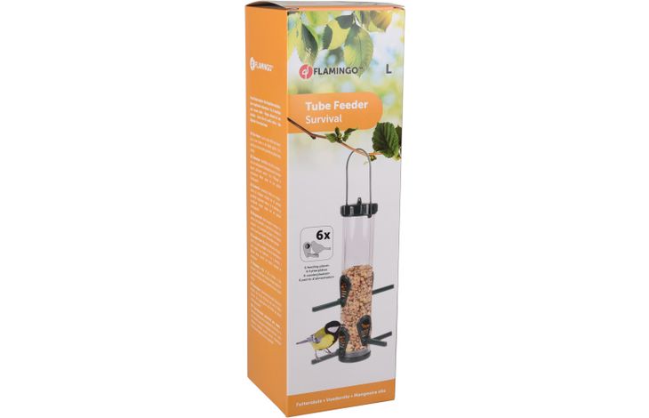 Flamingo Voedersilo Survival Transparant Groen