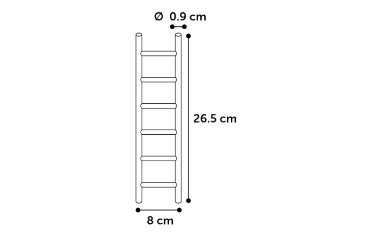 Flamingo  Escada Ladder  Light brown