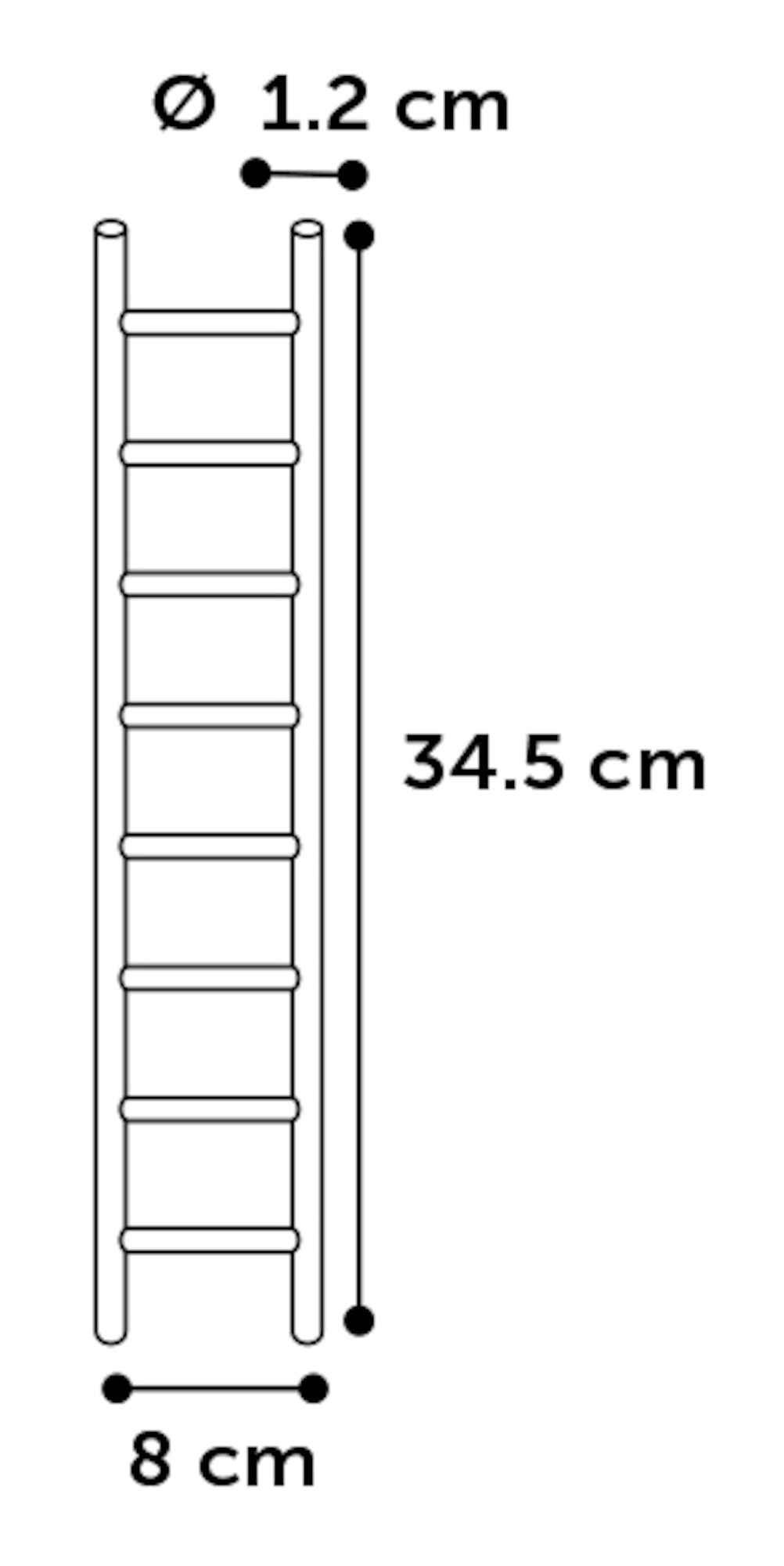 Flamingo  Escada Ladder  Light brown