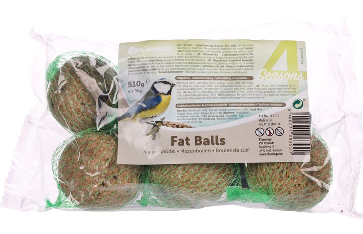 Flamingo Four Seasons  Mezenbollen met net - Buitenvogels