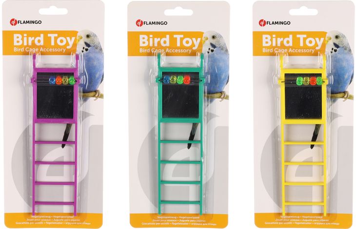 Flamingo Parakeet toy Treda Ladder Multiple colours