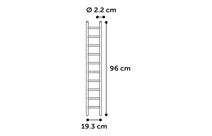 Flamingo Vogelspeelgoed Escada Ladder  Bruin