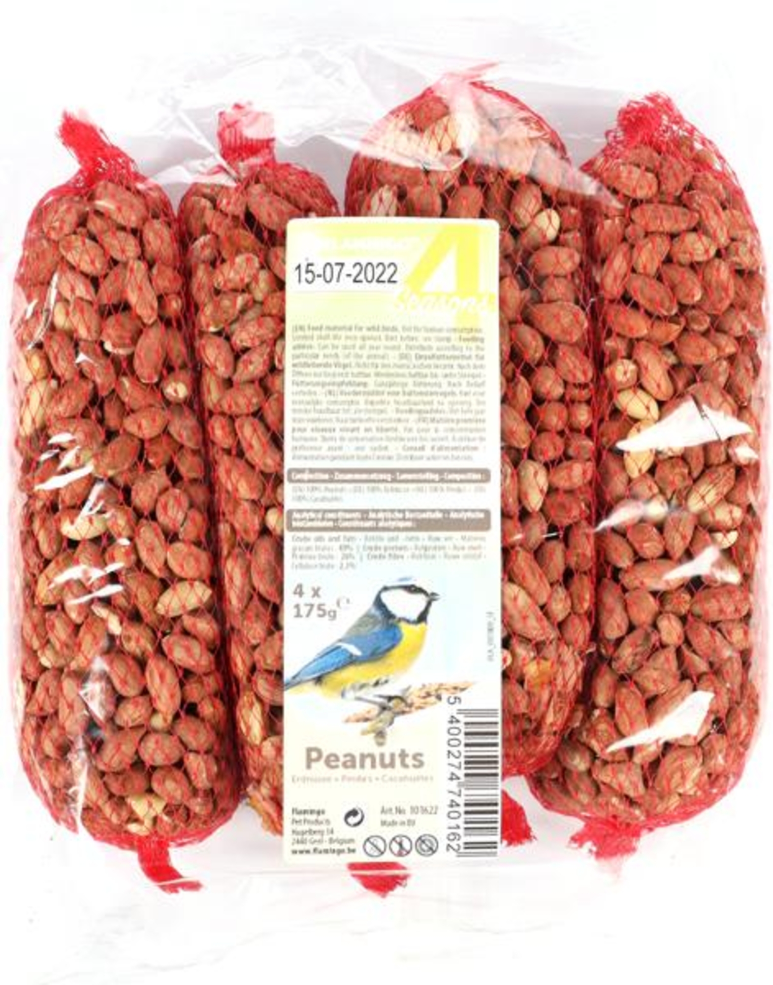 Flamingo Four Seasons  Gepelde pinda's met net - Buitenvogels