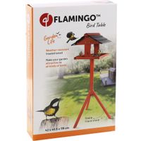 Flamingo Voederhuis met staander Reykjavik - Hout