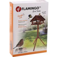 Flamingo Voederhuis met staander Hafnir - Hout