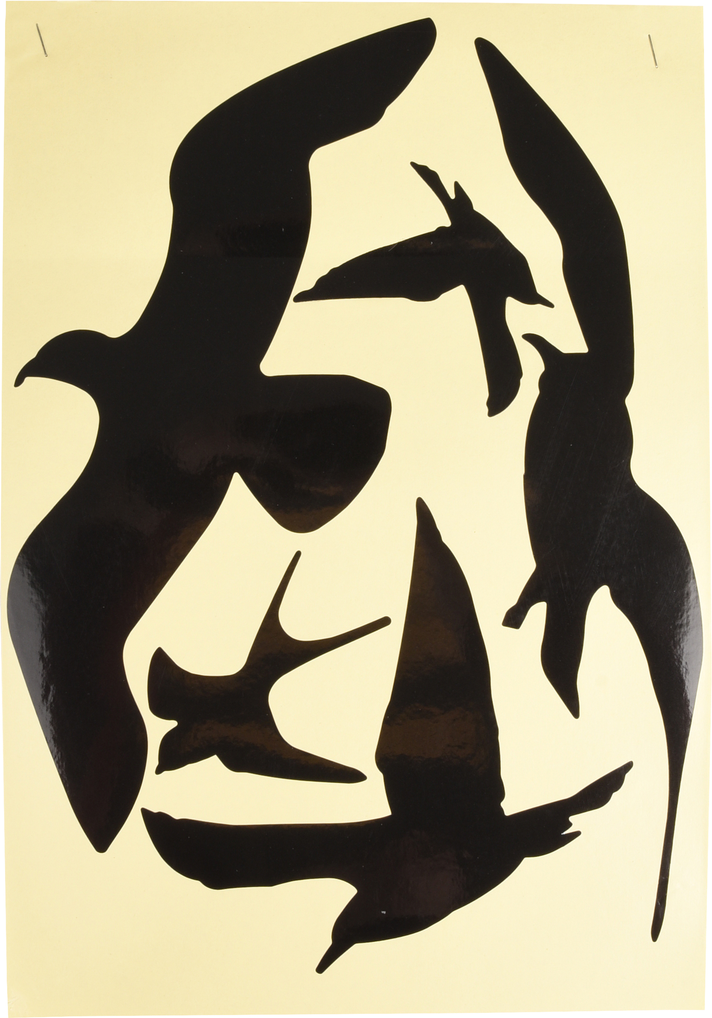 Flamingo Adesivo Siloe Vogelsilhouet Nero