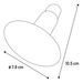 Keramische lamp Newton Ecru