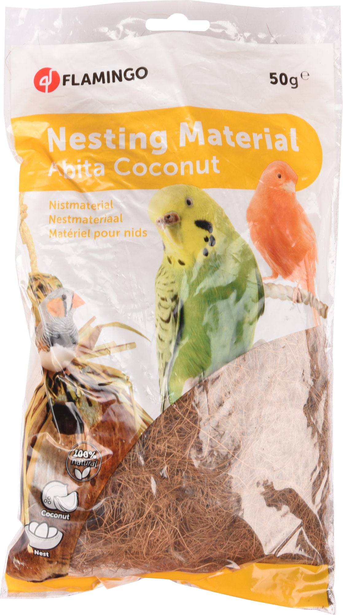 Flamingo Matériaux pour nids Abita - Fibre de coco