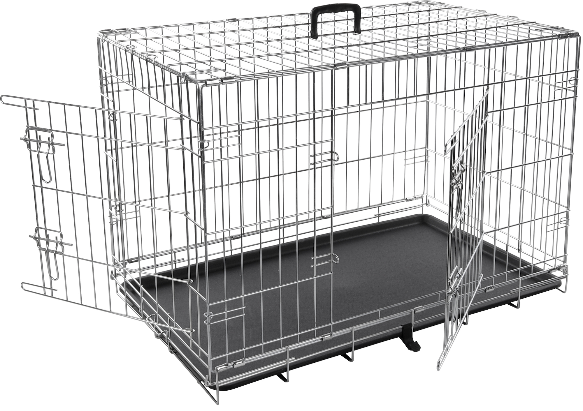 Silver dog hot sale cage