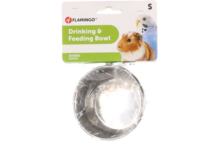 Flamingo Eet- en drinkpot Avaro Rond Zilver