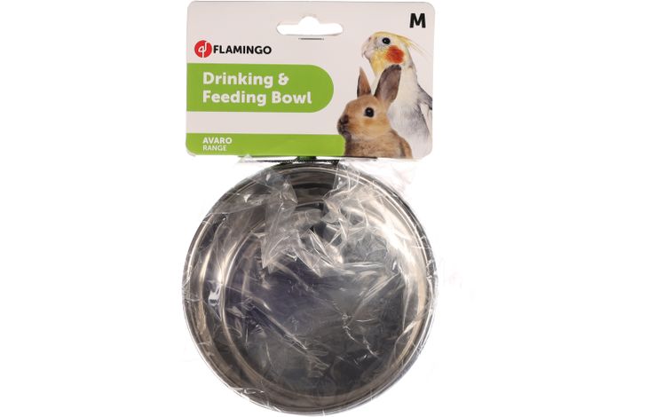 Flamingo Eet- en drinkpot Avaro Rond Zilver