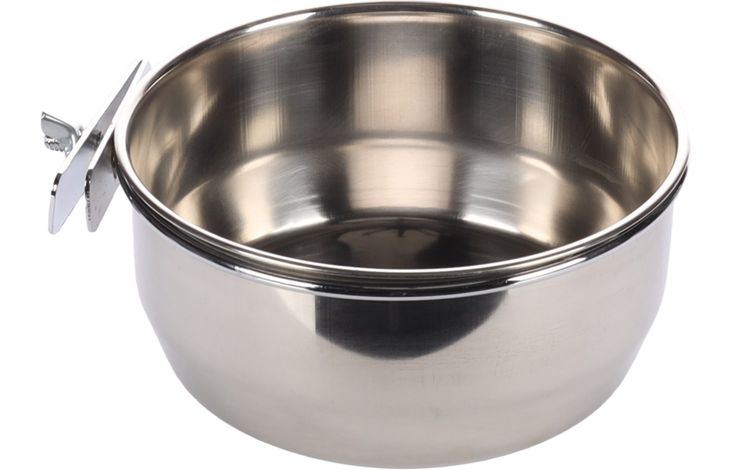 Flamingo Feeding and drinking bowl Avaro Round Silver