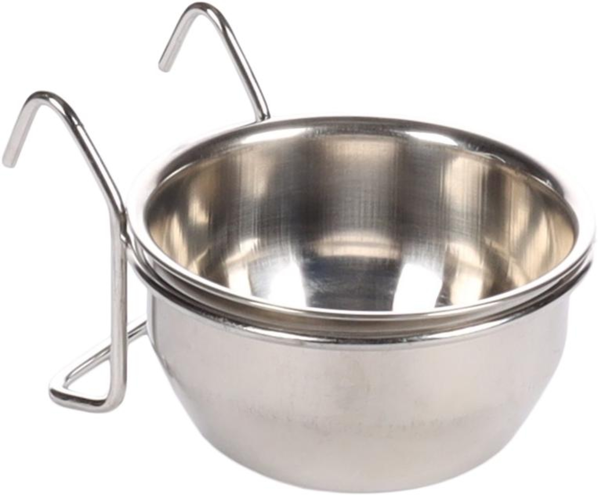 Flamingo Feeding and drinking bowl Avaro Round Silver