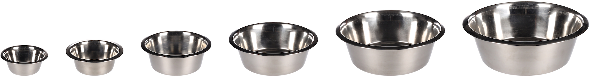 Flamingo Feeding and drinking bowl Baldwin Round Silver