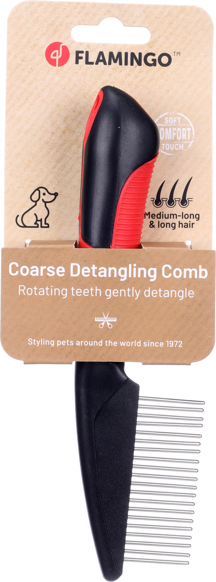 Flamingo Comb rotating Coarse Premium Care