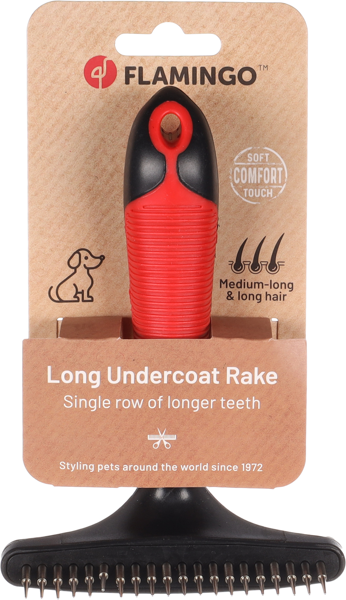 Flamingo Undercoat rake rotating Fine Premium Care