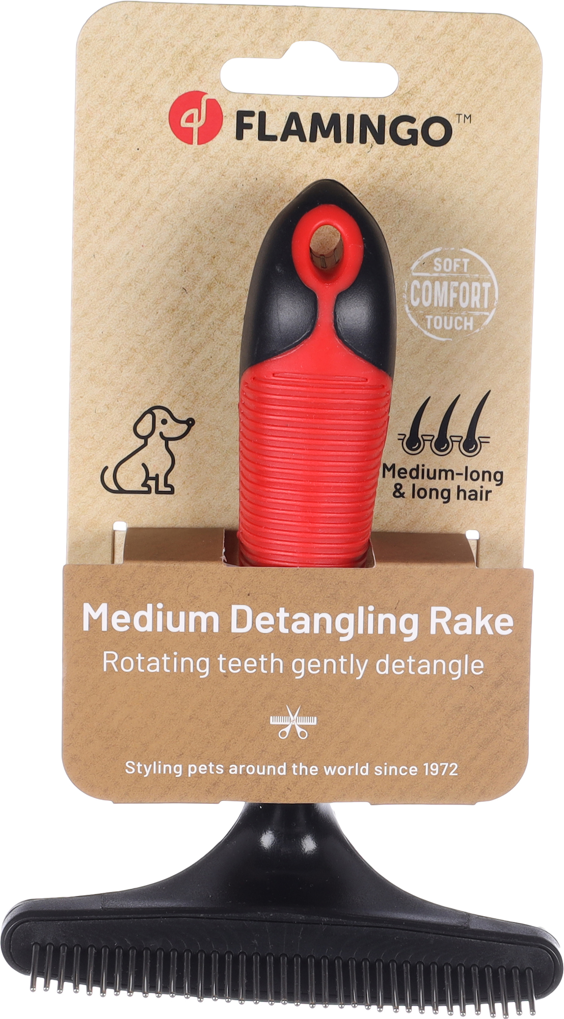 Flamingo Undercoat rake rotating Fine Premium Care