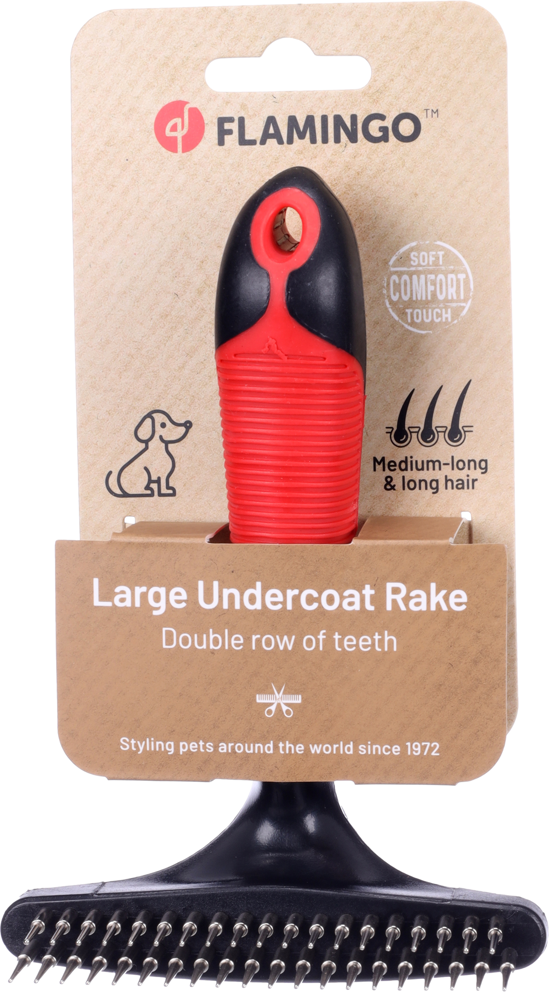 Flamingo Undercoat rake Double Premium Care