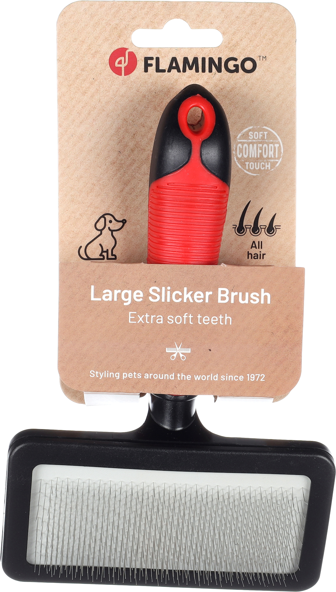 Flamingo Slicker brush Premium Care