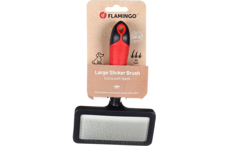 Flamingo Slicker brush Premium Care