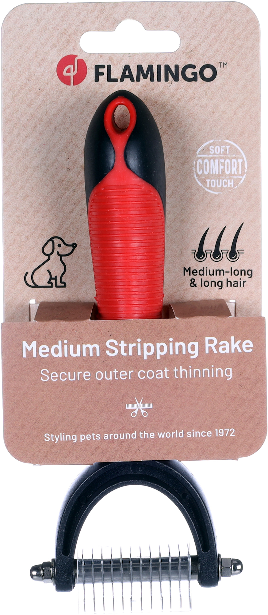 Flamingo Trimming comb Fine Premium Care