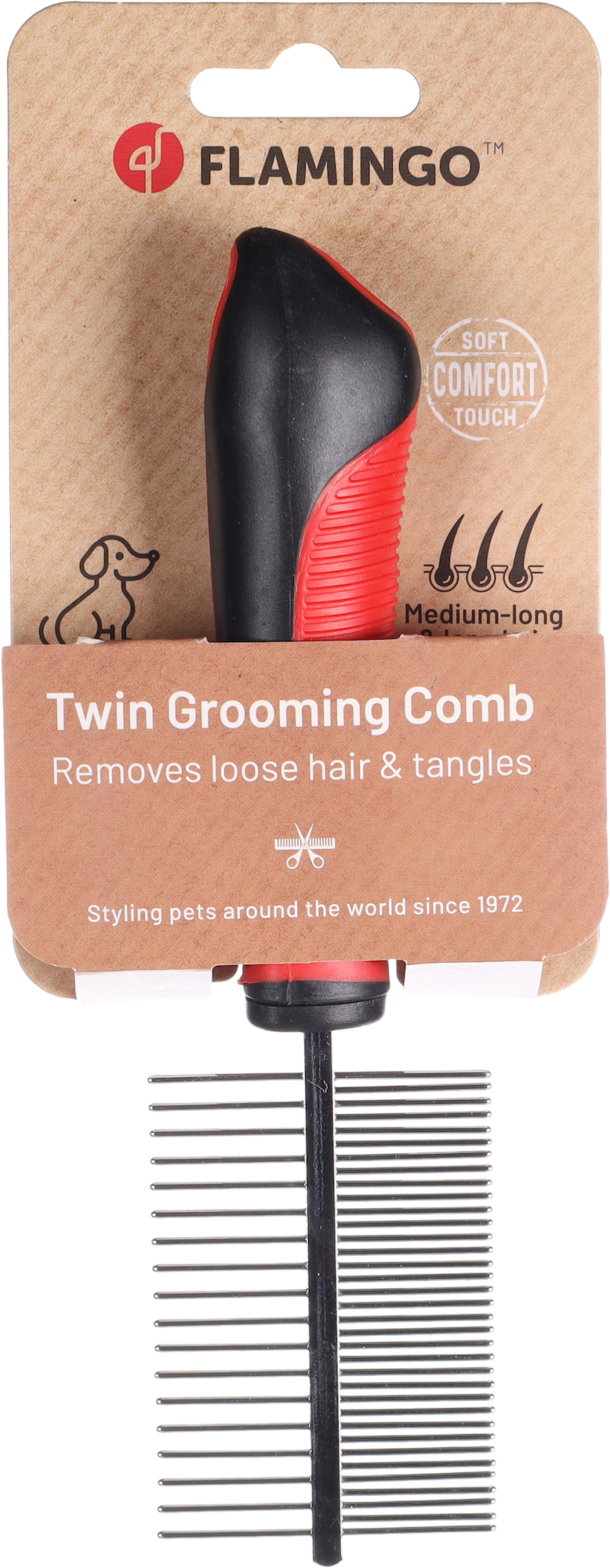 Flamingo Comb Double sided Premium Care