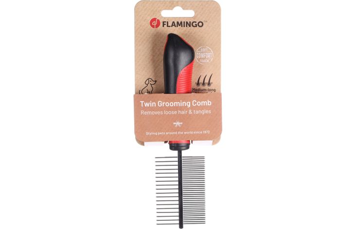 Flamingo Kam Dubbelzijdig Premium Care