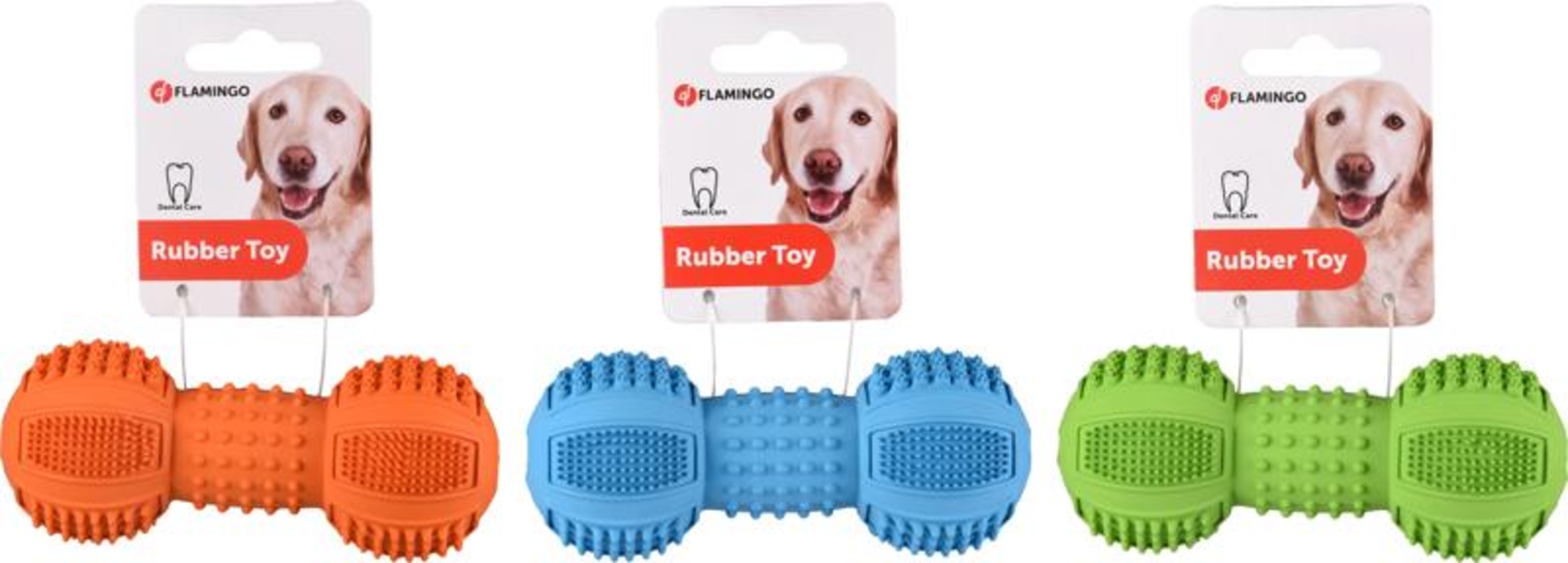 Flamingo Toy Ruffus Dumbbell Multiple colours