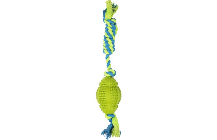 Flamingo Toy Ruffus Rugby Twist with rope Multiple colours