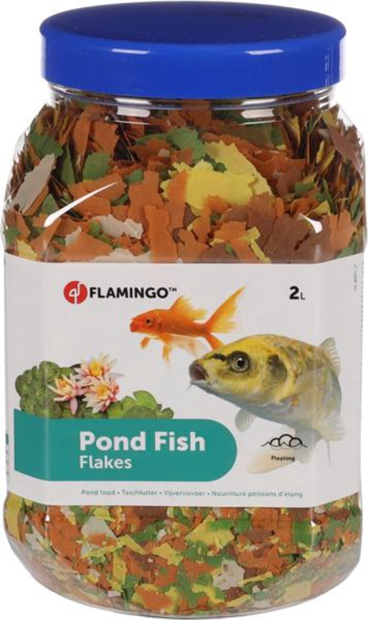 Flamingo Nourriture d'étang Jaune Vert Orange