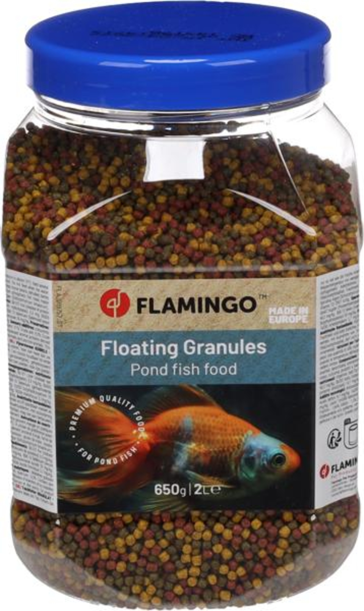 Flamingo Pond food Beige Green Red