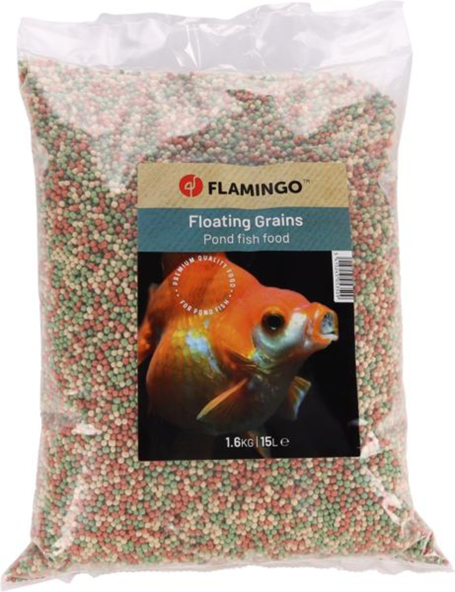 Flamingo Pond food Beige Green Red