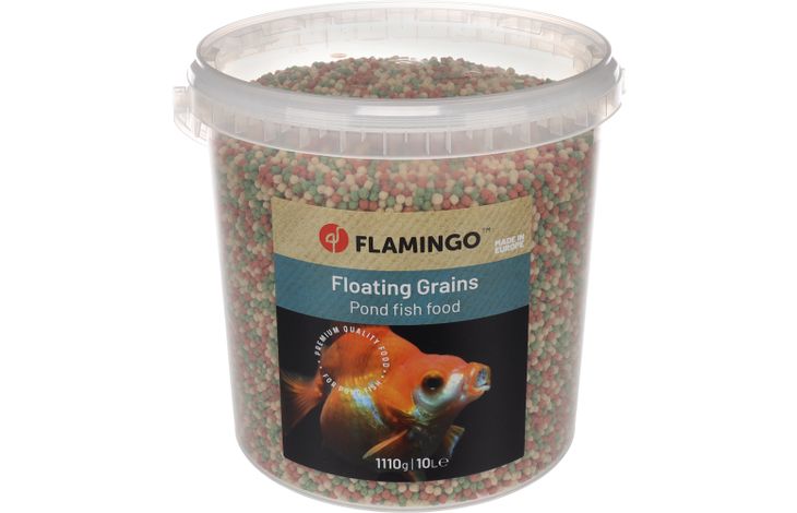 Flamingo Vijvervoer Beige Groen Rood